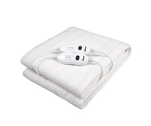 ARDES AR4U140A Calientacamas Matrimonial Eléctrico TERMOKIND Manta Calentadora 2X60W Calientacamas Cama Matrimonial 2 Zonas Calentadora Manta Eléctrica 100% Poliéster Lavable a Mano