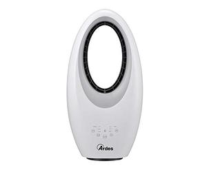 ARDES AR5BL1 Muna Bladeless - Ventilador Sin Aspas Potente y Silencioso, con Telemando, Luz Nocturna Led, Mandos Táctiles y Temporizador