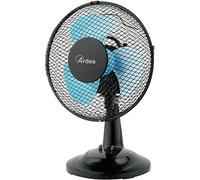 ARDES - AR5A51 Ventilador de Suelo Silencioso 5 PALAS SPACE 51 - Ventilador Tierra Total Black con Inclinación Vertical y Mando Manual - Ventilador Suelo Ardes 3 Velocidades