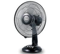 ARDES | AR5S31 Ventilador de Mesa Ardes 30 cm 5 Aspas Oscilatorias con Inclinación Regulable Ventilador Ardes 3 velocidades Silencioso Total Black