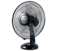 Ardes AR5S41 - Ventilador de mesa (40 cm, 5 aspas, oscilante total, negro, ventilador silencioso de 3 velocidades)