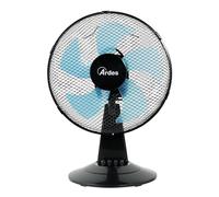 Ardes AR5ST30N - Ventilador de mesa STEELO 30N 5 aspas - Ventilador de mesa 30 cm oscilante con inclinación ajustable - Ventilador silencioso de 3 velocidades