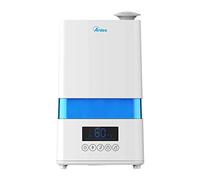 ARDES AR8U20 Humidificador de Ultrasonidos Ionizador NEBULO DIGITAL 30W, Humidificador Profesional Silencioso con Higrómetro Capacidad 4.5L, 4 Niveles Vapor, Pantalla LED Temporizador 12h, Blanco