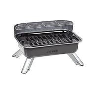 ARDES ARBBQ01 Barbacoa eléctrica sin humo, Barbacoa eléctrica doble XXL con protector contra salpicaduras y pantalla, Barbacoa eléctrica portátil para balcón para uso interior o exterior