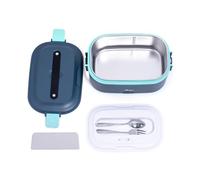 ARDES | ARLUNCH01 Calentador de alimentos eléctrico portátil de acero inoxidable para alimentos: fuente de alimentación doméstica y lonchera de coche para la oficina, práctica y rápida con cubiertos