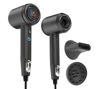 Ardes ARPHON05 Secador de pelo iónico Hair Pro 1800W, secador compacto de alta velocidad, pantalla LCD, 5 modos de calor con motor sin escobillas, 2 accesorios magnéticos, difusor