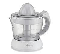 ARDES ARSPRE02 TANGO Exprimidor Eléctrico de a Presión 0,75l Exprimidor con Selector de Pulpa de Zumo y Recipiente Transparente, 2 Conos Exprimidores, Adecuado para Exprimir Naranjas y Granadas