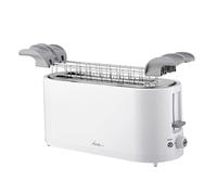 Ardes ARTOAST02 Tostapane 2 Fette TOSTO SLEEK PLUS 4 Fette Extra 3 Funzioni Cottura e Timer 7 Tostature con Pinze in Acciaio Inox Extra Lughe Raccoglibriciole Removibile e Avvolgicavo