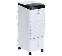 ARDES Enfriador Evaporativo y Potente Humidificador con 3 Velocidades Flujo de Aire Oscilación Automática Timer Telemando y Filtro Antipolvo Blanco AR5R06D