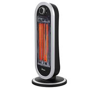 ARDES AR4B01 Estufa de Carbono Oscilante TIZZO de 900W, Estufa de Carbono de Bajo Consumo, Estufa Eléctrica de 2 Potencias Adecuado para Calentar el Baño la Casa la Oficina, Estufa Eléctrica de Carbono