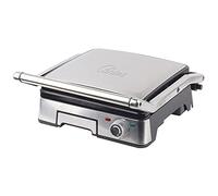 ARDES Parrilla eléctrica de contacto Profesional 1800W Plancha Eléctrica para Bocadillos con 5 niveles de Temperatura Parrilla de contacto con Placas extraíbles Grande Color Acero Modelo AR1S40