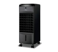 Ardes AR5AMR08 Penny - Refrescador evaporativo de medio ambiente con ruedas digitales, temporizador y mando a distancia, capacidad del depósito, 4 L, color negro