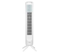 Ardes - Ventilador Columna AR5T802 ELEVATE, altura 81 cm, oscilación automática, panel de control, 3 intensidades, temporizador de 120 minutos, color blanco