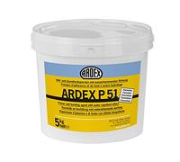 ARDEX P51 5 kg concentrado de dispersión y de imprimación para suelo, pared y techo. Pintura previa segura con gran ámbito de aplicación de imprimación, puente adhesivo y cierre de poros con efecto impermeabilizante.