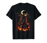 Ardiente Goat Dark Fantasy Monster Gothic Spooky Halloween Art Camiseta