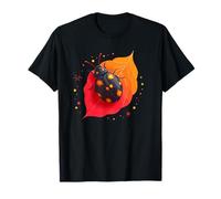 Ardiente Mariquita Escarabajo En Otoño Otoño Hojas Naturaleza Camiseta