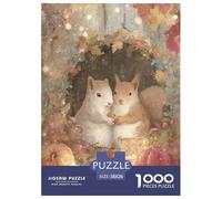 Ardilla 1000 Piezas Rompecabezas Juego De Familia Creativo Maravilloso Puzzle Desafío De Color para Regalos De Viaje, Presente 38x26cm/1000pcs