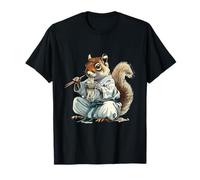 Ardilla comiendo ramen fideos japoneses Kimono Karate Obra de arte Camiseta