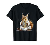 Ardilla Comiendo Ramen Karate Arte Animal Fideos Japoneses Camiseta