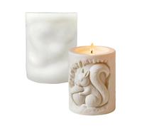 Ardilla con molde de vela de bellota - 3D Silicona Linda Forma de bellota reutilizable,Forma de artesanía para cumpleaños decoración oficina sala de inicio escritorio,para Acción de Gracias