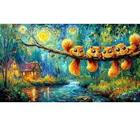 Ardilla de otoño Junto a un Pozo de Madera Puzzle para Adultos de 1000 Piezas - Juego Familiar Divertido & Estimulante Juego edugatoivo & Relajación 75x50/1000pcs