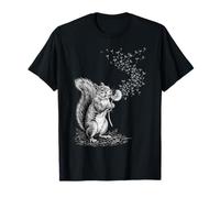 Ardilla Diente De León Flor Naturaleza Bosque Ardilla Animal Camiseta