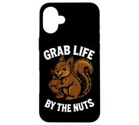 Ardilla divertida de Grab Life By The Nuts Carcasa para iPhone 16 Plus
