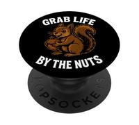 Ardilla divertida de Grab Life By The Nuts PopSockets PopGrip Adhesivo