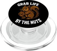 Ardilla divertida de Grab Life By The Nuts PopSockets PopGrip para MagSafe