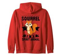Ardilla es mi espíritu Animal Kawaii Dibujos Animados Ardillas Divertidas Sudadera con Capucha