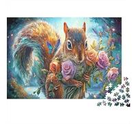 Ardilla Flor Puzzle de 1000 Piezas para Adultos Papel Puzzle para Toda la Familia Relajación Decoración Regalo 70x50cm/1000pcs