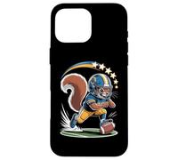 Ardilla Fútbol Touchdown Five Stars Play Carcasa para iPhone 16 Pro MAX