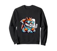 Ardilla Genial Con Gafas Y Palo Hockey Sudadera