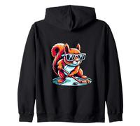 Ardilla Hockey Sobre Hielo Estilo Fresco Sudadera con Capucha