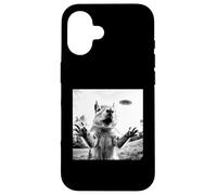 Ardilla Loca ama Las Selfies con ovnis extraños galácticamente Carcasa para iPhone 16