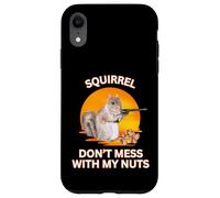 Ardilla no te metas con mis nueces, ardilla sarcástica puesta de sol Carcasa para iPhone XR