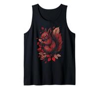 Ardilla Otoño Otoño Hojas Bosque Animal Natur Camiseta sin Mangas