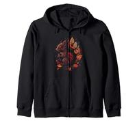 Ardilla Otoño Otoño Hojas Bosque Animal Natur Sudadera con Capucha