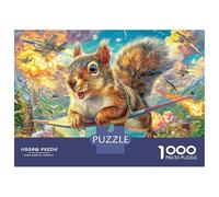 Ardilla Puzzle 1000 Piezas para La Familia-Rompecabezas Difícil, Apto para Adultos Y Adolescentes A Partir De 14 Años 70x50cm/1000pcs
