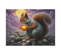 Ardilla Puzzle 500 Piezas Familiar Creativo Paisaje de Edificio Rompecabezas 3D para Familia Juguete Educativo Construir Maquetas Aliviar Estrés 500 PCS