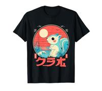 ARDILLA ROJA KAWAII JUNTO AL MAR - ESTILO JAPONÉS Camiseta