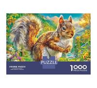 Ardilla Rompecabezas 1000 Piezas,Puzzle Difícil para La Familia - Tiempo De Calidad Y Diversión 52x38cm/1000pcs