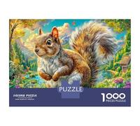 Ardilla Rompecabezas 1000 Piezas,Puzzle Difícil para La Familia - Tiempo De Calidad Y Diversión 52x38cm/1000pcs