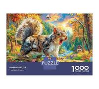 Ardilla Rompecabezas 1000 Piezas,Puzzle Difícil para La Familia - Tiempo De Calidad Y Diversión 52x38cm/1000pcs
