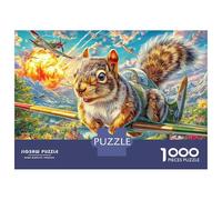 Ardilla Rompecabezas 1000 Piezas,Puzzle Difícil para La Familia - Tiempo De Calidad Y Diversión 52x38cm/1000pcs