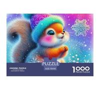 Ardilla, Rompecabezas De 1000 Piezas, Pasatiempo Visualmente Atractivo Que CREA Una Obra Digna De Enmarcar, Adición Decorativa para Interiores Que Combina Juego Y Creatividad, Apto para Mayores De 12
