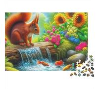 Ardilla Rompecabezas Premium 1000 Piezas - Piezas Resistentes, Diversión Familiar, Póster Incluido, Embalaje Lujo, 70x50cm/1000pcs