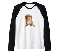 Ardilla Tenía un pensamiento Divertido Sarcástico joven mayor Camiseta Manga Raglan