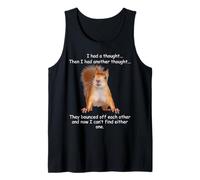 Ardilla Tenía un pensamiento Divertido Sarcástico joven mayor Camiseta sin Mangas