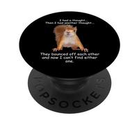 Ardilla Tenía un pensamiento Divertido Sarcástico joven mayor PopSockets PopGrip Adhesivo